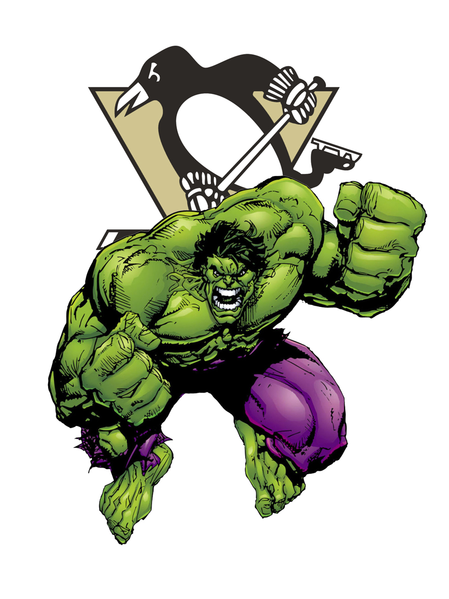 Pittsburgh Penguins Hulk Logo vinyl decal